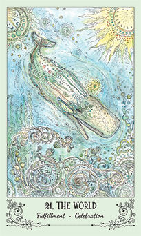 The World Tarot card in Spiritsong Tarot deck