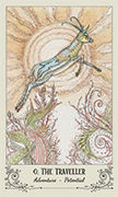 The Fool Tarot card in Spiritsong Tarot deck