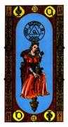Queen of Wands Tarot card in Stairs deck