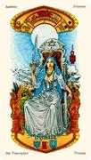 Queen of Swords Tarot card in Stars Tarot deck