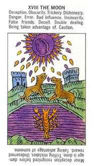 The Moon Tarot card in Starter Tarot deck