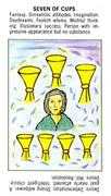 Seven of Cups Tarot card in Starter deck