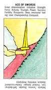 Ace of Swords Tarot card in Starter deck