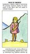 Page of Swords Tarot card in Starter deck