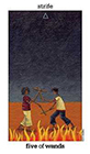 sun-moon - Five of Wands