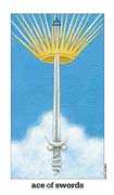 Ace of Swords Tarot card in Sun and Moon deck