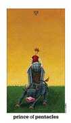 Knight of Coins Tarot card in Sun and Moon Tarot deck