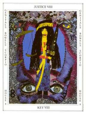 Justice Tarot card in Tapestry Tarot deck