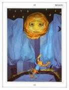 The Moon Tarot card in Tapestry Tarot deck