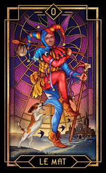 The Fool Tarot card in Tarot Decoratif Tarot deck