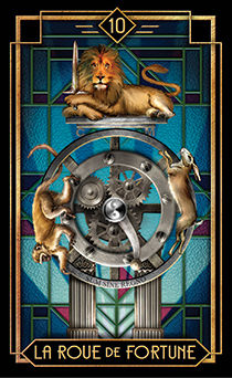 Wheel of Fortune Tarot card in Tarot Decoratif Tarot deck