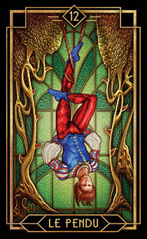 The Hanged Man Tarot card in Tarot Decoratif Tarot deck