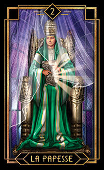 The High Priestess Tarot card in Tarot Decoratif Tarot deck