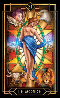 The World Tarot card in Tarot Decoratif Tarot deck