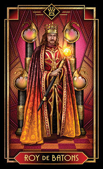 King of Wands Tarot card in Tarot Decoratif Tarot deck