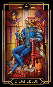 The Emperor Tarot card in Tarot Decoratif Tarot deck
