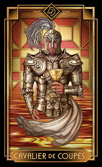 Knight of Cups Tarot card in Tarot Decoratif Tarot deck