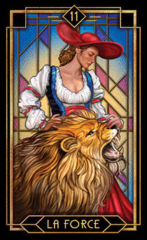 Strength Tarot card in Tarot Decoratif Tarot deck
