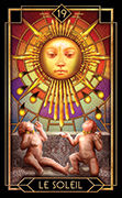 The Sun Tarot card in Tarot Decoratif deck