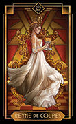 Queen of Cups Tarot card in Tarot Decoratif deck