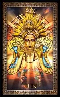 The Sun Tarot card in Tarot Grand Luxe Tarot deck