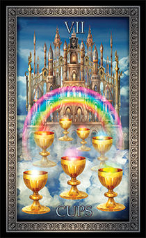 Seven of Cups Tarot card in Tarot Grand Luxe Tarot deck
