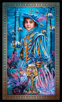 Page of Cups Tarot card in Tarot Grand Luxe Tarot deck