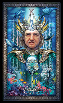 King of Cups Tarot card in Tarot Grand Luxe Tarot deck
