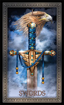 Ace of Swords Tarot card in Tarot Grand Luxe Tarot deck