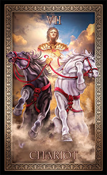 The Chariot Tarot card in Tarot Grand Luxe Tarot deck
