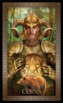 Knight of Pentacles Tarot card in Tarot Grand Luxe Tarot deck