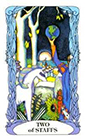 tarot-moon-garden - Two of Wands