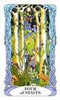 tarot-moon-garden - Four of Wands