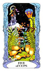 tarot-moon-garden - Five of Cups