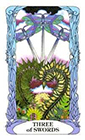 tarot-moon-garden - Three of Swords