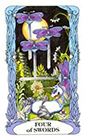 tarot-moon-garden - Four of Swords