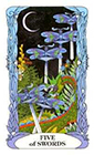tarot-moon-garden - Five of Swords