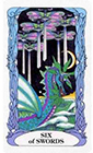 tarot-moon-garden - Six of Swords
