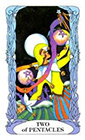 tarot-moon-garden - Two of Coins