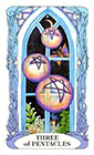 tarot-moon-garden - Three of Coins