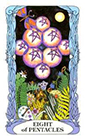tarot-moon-garden - Eight of Coins