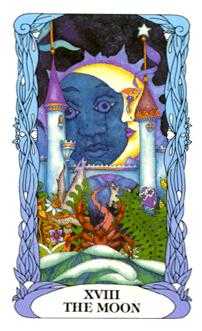 The Moon Tarot card in Tarot of a Moon Garden Tarot deck