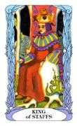 King of Wands Tarot card in Tarot of a Moon Garden deck