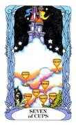 Seven of Cups Tarot card in Tarot of a Moon Garden deck