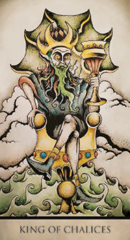 King of Chalices Tarot card in Tarot Nuages Tarot deck