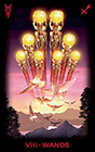 tarot-of-dreams - Eight of Wands