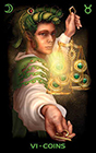 tarot-of-dreams - Six of Coins