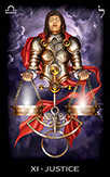 Justice Tarot card in Tarot of Dreams Tarot deck