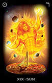 The Sun Tarot card in Tarot of Dreams deck