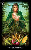 The Empress Tarot card in Tarot of Dreams Tarot deck